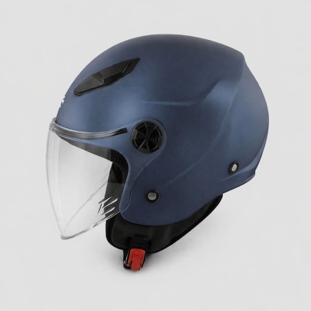 KAPPA KV61 Basic Blu Opaco Casco Jet Moto Scooter ECE 22.06