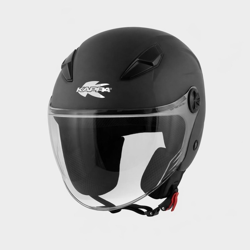 KAPPA KV61 Basic Nero Opaco Casco Jet Moto Scooter ECE 22.06