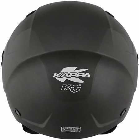 KAPPA KV61 Basic Nero Opaco Casco Jet Moto Scooter ECE 22.06