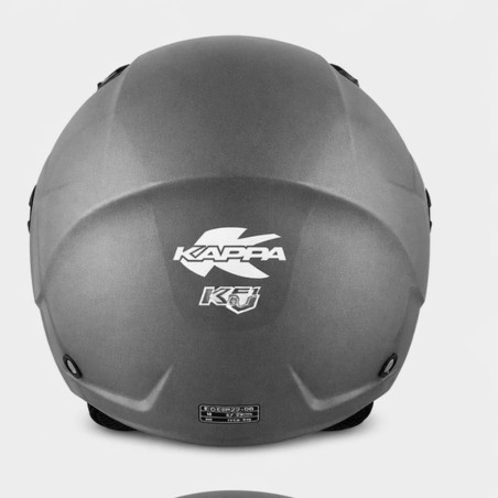 KAPPA KV61 Basic Titanio Opaco Casco Jet Moto Scooter ECE 22.06