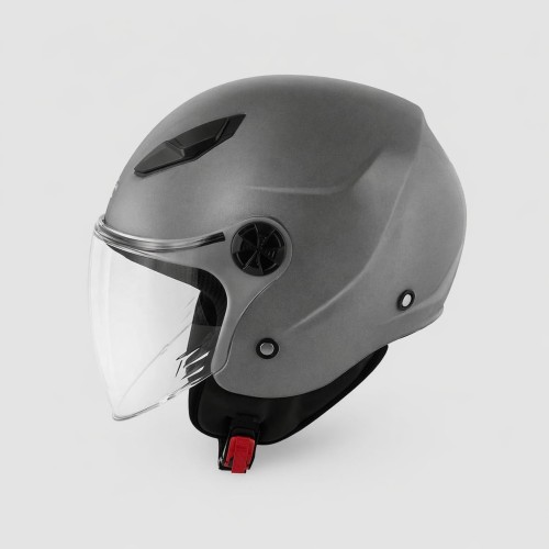 KAPPA KV61 Basic Titanio Opaco Casco Jet Moto Scooter ECE 22.06