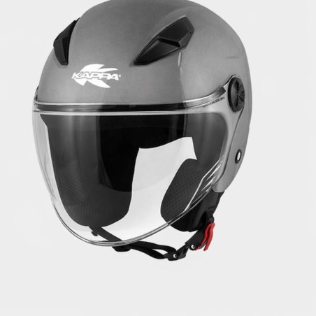 KAPPA KV61 Basic Titanio Opaco Casco Jet Moto Scooter ECE 22.06