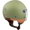 Casco Jet MT Street Solid A6 Verde Opaco Moto Scooter