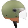 Casco Jet MT Street Solid A6 Verde Opaco Moto Scooter