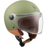 Casco Jet MT Street Solid A6 Verde Opaco Moto Scooter