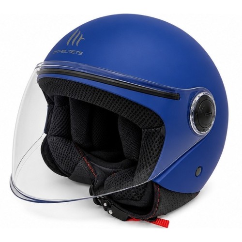 Casco Jet MT Street Solid A7 Blu Opaco Moto Scooter