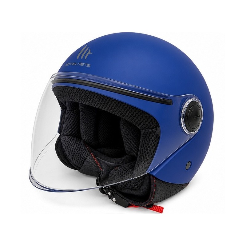 Casco Jet MT Street Solid A7 Blu Opaco Moto Scooter