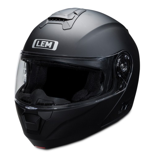Casco Modulare LEM Open It Nero Opaco Moto Scooter