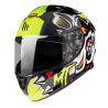 Casco Integrale MT Targo Crazydog G3 Giallo Fluo ECE 22.05