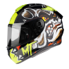 Casco Integrale MT Targo Crazydog G3 Giallo Fluo ECE 22.05