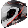 Casco Modulare MT Atom SV Opened B5 Bianco Rosso ECE 22.05