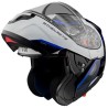 Casco Modulare MT Atom SV Opened B7 Bianco Blu ECE 22.05