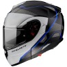 Casco Modulare MT Atom SV Opened B7 Bianco Blu ECE 22.05