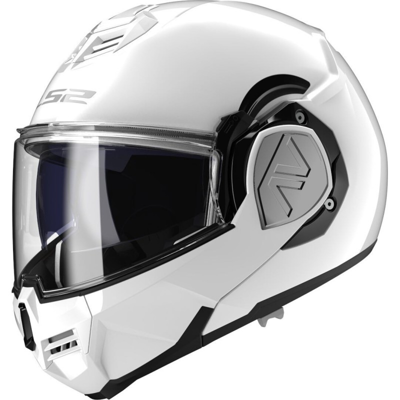 LS2 FF906 Advant White Gloss Casco Modulare ECE 22.06 P/J