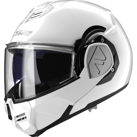 LS2 FF906 Advant White Gloss Casco Modulare ECE 22.06 P/J