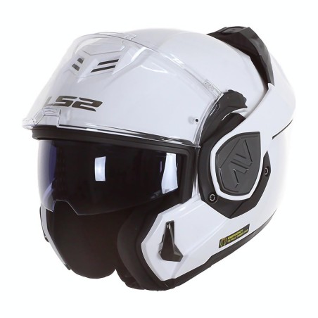 LS2 FF906 Advant White Gloss Casco Modulare ECE 22.06 P/J