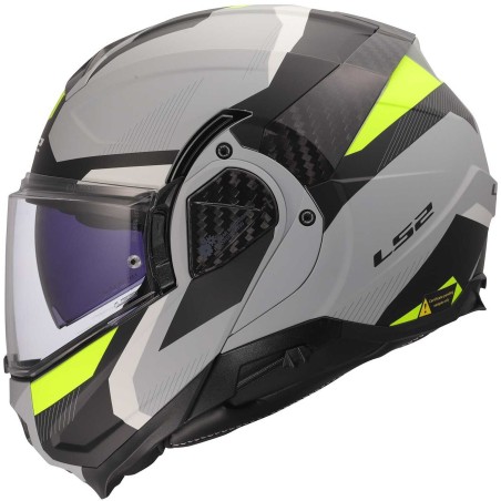 LS2 FF906 Advant White Gloss Casco Modulare ECE 22.06 P/J
