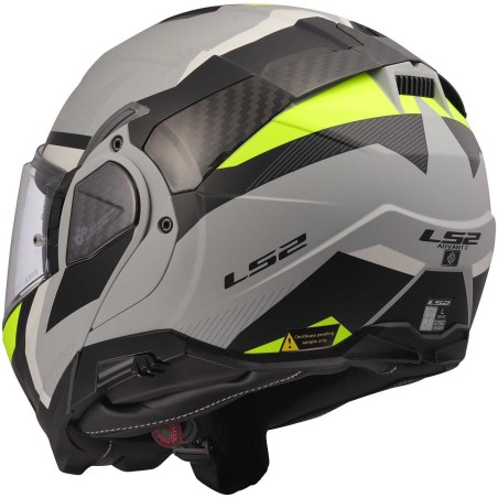 LS2 FF906 Advant White Gloss Casco Modulare ECE 22.06 P/J