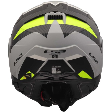 LS2 FF906 Advant White Gloss Casco Modulare ECE 22.06 P/J