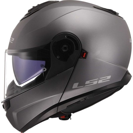 LS2 FF908 Strobe II Titanium Matt Casco Modulare ECE 22.06