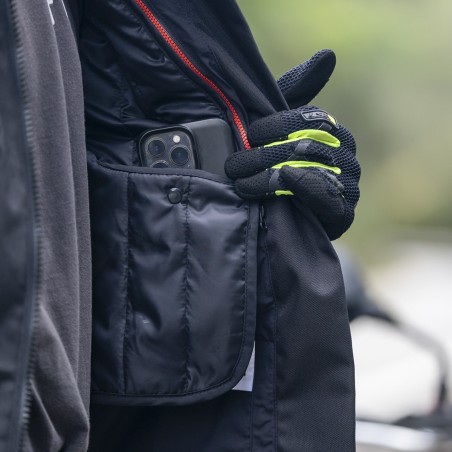 Giacca Moto LS2 Zoom Man Black Yellow Impermeabile