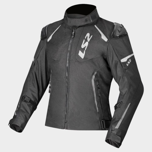 Giacca Moto Donna LS2 Zoom Black Impermeabile Touring