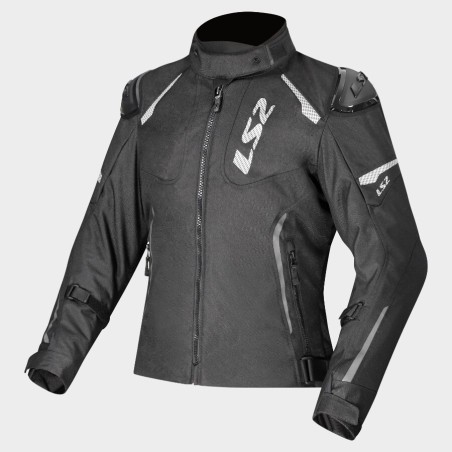 Giacca Moto Donna LS2 Zoom Black Impermeabile Touring