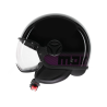 Casco Jet MOMO FGTR Classic Stripes Nero Fucsia ECE 22.06