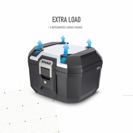 SHAD TR41 TERRA Bauletto Moto Alluminio 41L D0TR41200