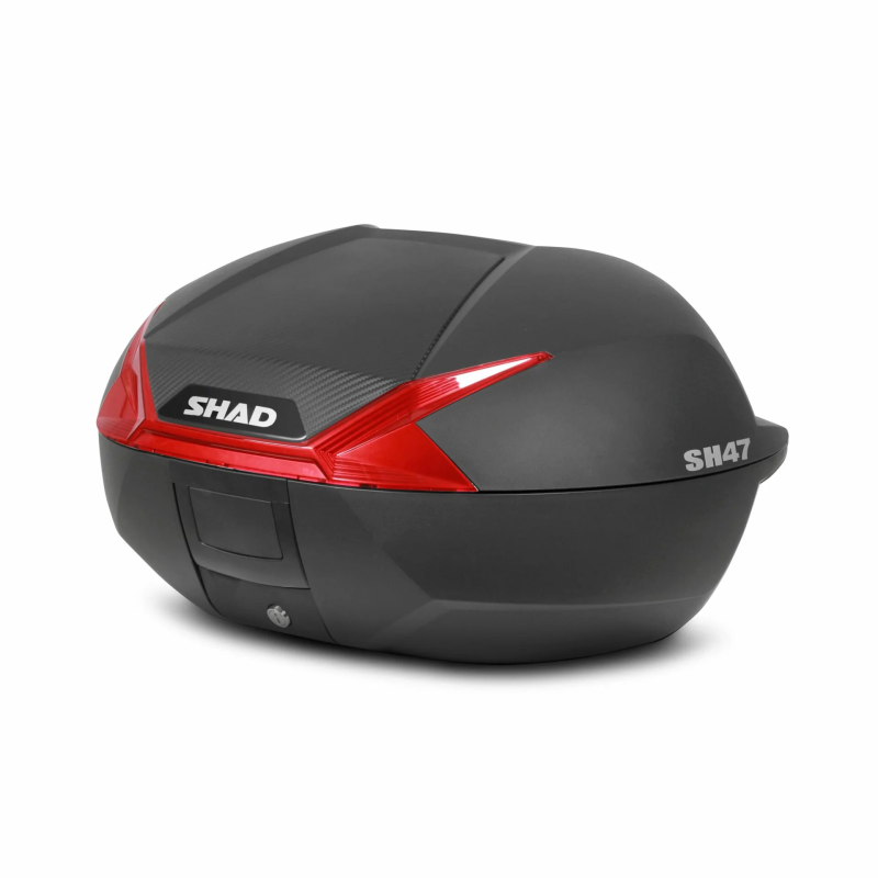 SHAD SH47 Bauletto Moto Scooter 47L Nero Rosso D0B47206