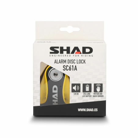 SHAD SC61A Bloccadisco Moto Allarme 120 dB Perno 6 mm