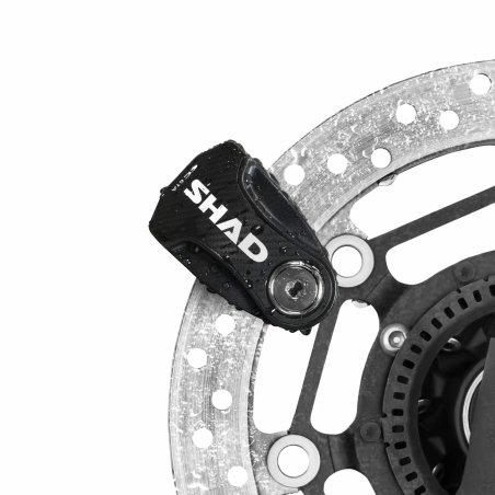 SHAD SC61A Bloccadisco Moto Nero Allarme 120 dB 6 mm