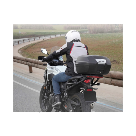 SHAD SH44 Bauletto Moto 44 Litri Nero Carbon con Piastra