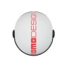 Casco Jet MOMO Design FGTR Classic Arctic White Poppy