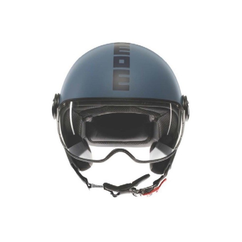 Casco Jet MOMO Design FGTR Classic Matt Dusty Blue / Blue