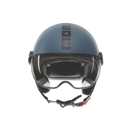 Casco Jet MOMO Design FGTR Classic Matt Dusty Blue / Blue
