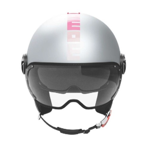 Casco Jet MOMO Design FGTR EVO Gradial Ice Grey Pink