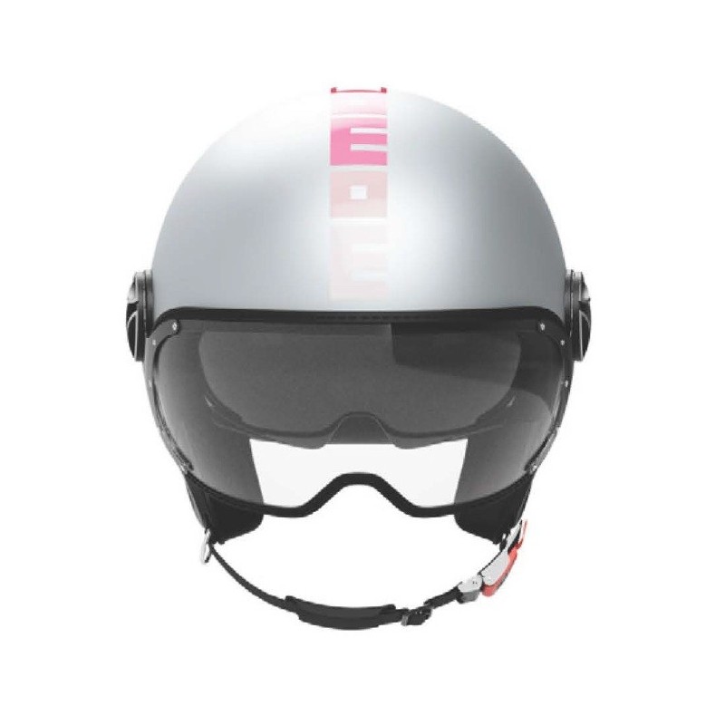 Casco Jet MOMO Design FGTR EVO Gradial Ice Grey Pink
