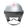 Casco Jet MOMO Design FGTR EVO Gradial Ice Grey Pink