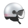 Casco Jet MOMO Design FGTR EVO Gradial Ice Grey Pink