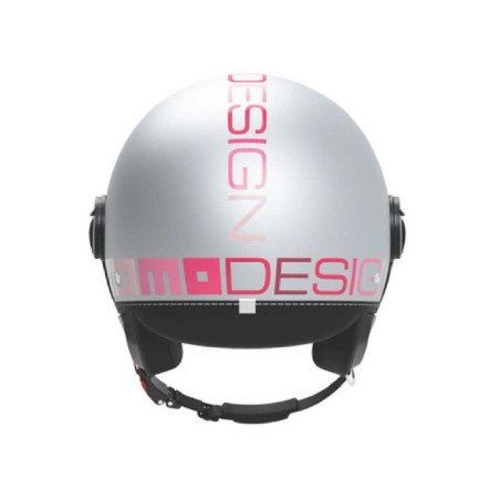Casco Jet MOMO Design FGTR EVO Gradial Ice Grey Pink