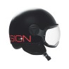 Casco Jet MOMO Design FGTR Classic Twofold Black Blue Red