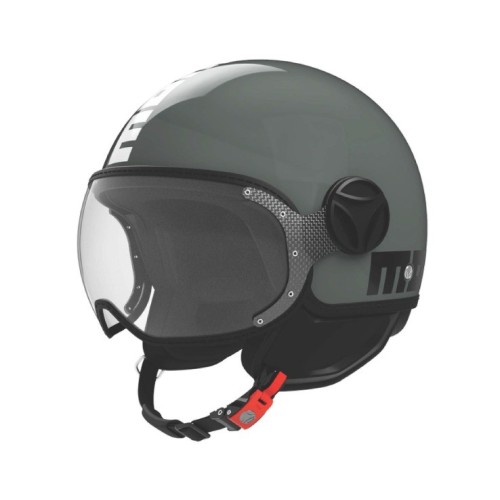 Casco Jet MOMO Design FGTR Classic Twofold Fog Green