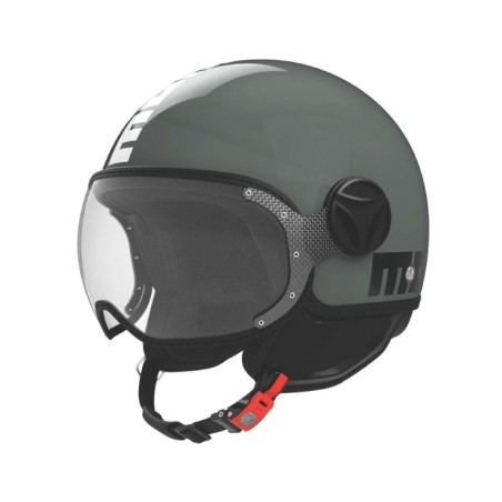 Casco Jet MOMO Design FGTR Classic Twofold Fog Green