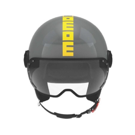 Casco Jet MOMO Design FGTR Classic Twofold Grey Yellow Stone