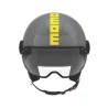 Casco Jet MOMO Design FGTR Classic Twofold Grey Yellow Stone